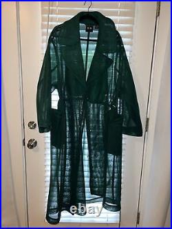 Adidas Ivy Park Beyonce Triple Green Jacket Trench Mesh Over Coat Oversize