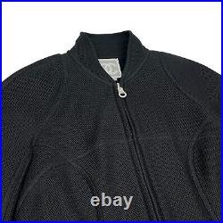 CHANEL Sport Vintage 03P CC Mark Logo Zipped Jacket #36 Mash Black Rank AB