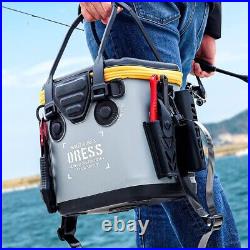 DRESS Bakkan Micro Black/Orange (with Mesh Pocket) Fishing Bucket Bakkan