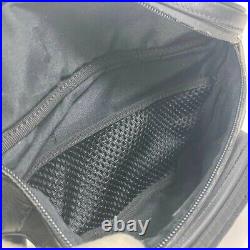 FENDI 7VA483 Zucca Mesh Shoulder Bag Black Polyamide Leather Used F/S From Japan