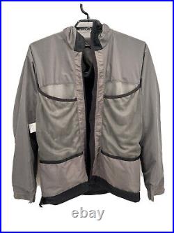Haglofs Mens Windstopper Jacket Black XL Hooded with Visor Mesh Interior Pockets
