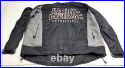 Harley-Davidson LARGE Switchback 3 in 1 Jacket 97530-07VM Vents Armor BLACK GREY