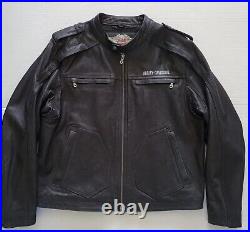 Harley Davidson Leather Jacket Men's Size XL (Fit like Size L)
