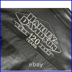 Harley Davidson Men's 20th Amalgam Triple Vent System Biker Leather Jacket