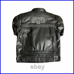 Harley Davidson Men's 20th Amalgam Triple Vent System Biker Leather Jacket