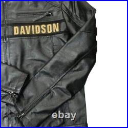 Harley Davidson Men's Passing Link Triple Vent Motorcycle Leather Jacket