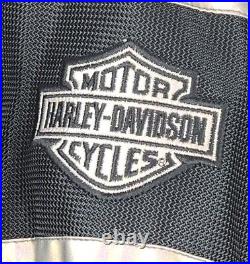 Harley-Davidson Nylon Jacket Soft Armor Mesh Sz Large. 360 Reflective. Biker