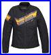 Harley-davidson-womens-jacket-M-black-mesh-yellow-orange-armor-pockets-softshell-01-dt