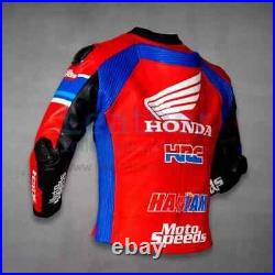 Honda CBR Motorcycle Leather Jacket Men Racing Jackets 2023