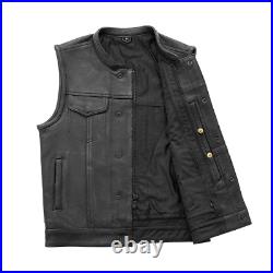 Hotshot Men's Motorcycle Leather Vest SIze 3XL FIM686CPM