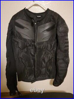 Icon Mens Jacket L Black Mesh Textile Liner Armor Zip Snap Overlord Resistance