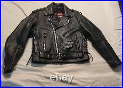 Interstate Leather Motorcycle Jacket Women's Size 4 Excellent Condition