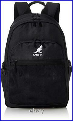 Kangol Backpack Logo Embroidered Mesh Pocket 2-Layer PC Storage White