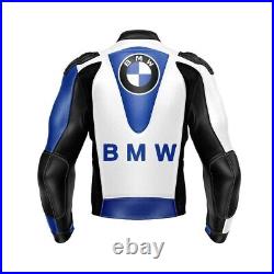 Men's BMW Racing Motogp Motorbike Riding Motorcycle Cowhide Leather Biker Jacket