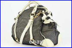 Miu Miu Black x White 2way Mesh Shoulder Bag with Strap 10MM1021