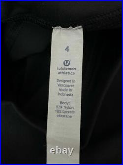NWT Lululemon High Times Pant Size 4 Wing Mesh Tight Black Full-on Luon 7/8