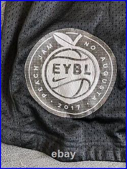 Nike Air EYBL Shorts Sz Large 2017 Peach Jam Augusta Black Basketball Mesh Zip