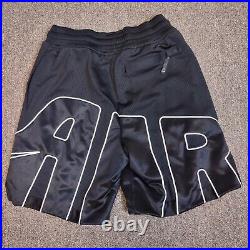 Nike Air More Uptempo Logo DNA Mesh Shorts Black Pippen BV7737-010 White Mens S