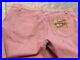 Pink-Roberto-Cavalli-couture-jeans-Sz-48-Gold-Mesh-bejeweled-logo-Back-Pocket-01-fxa