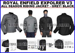 Royal Enfield Explorer V3 All Season Riding Jacket Grey / Black