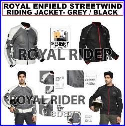 Royal Enfield Streetwind Riding Jacket Black/ Grey With Express Shipping