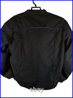 Street and Steel Armored Motorcycle Jacket Mens MEDIUM Black Zipped Pockets AC