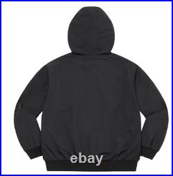 Supreme Appliqué Hooded Track Jacket Collegiate Black Size XL SS23 Supplex Nylon