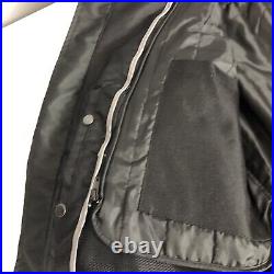 Unik Revolution Gear Men's 3XL Black Textile Mesh Zip Jacket Removeable Armour