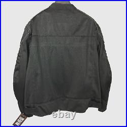 Unik Revolution Gear Men's 5XL Black Textile Mesh Zip Jacket Removeable Armour