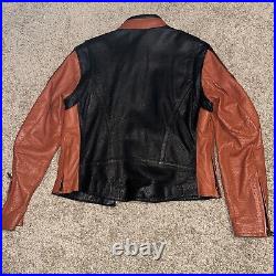 Vintage Harley Davidson L Women's Leather Jacket Whirlwind 98116-07VW Perforated