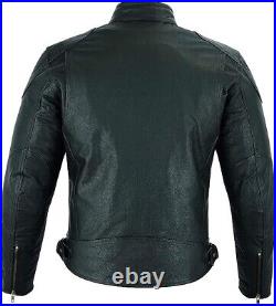 Warrior NEW Mens Motorcycle CE Armours Nappa Cowhide Short Body Leather Jacket